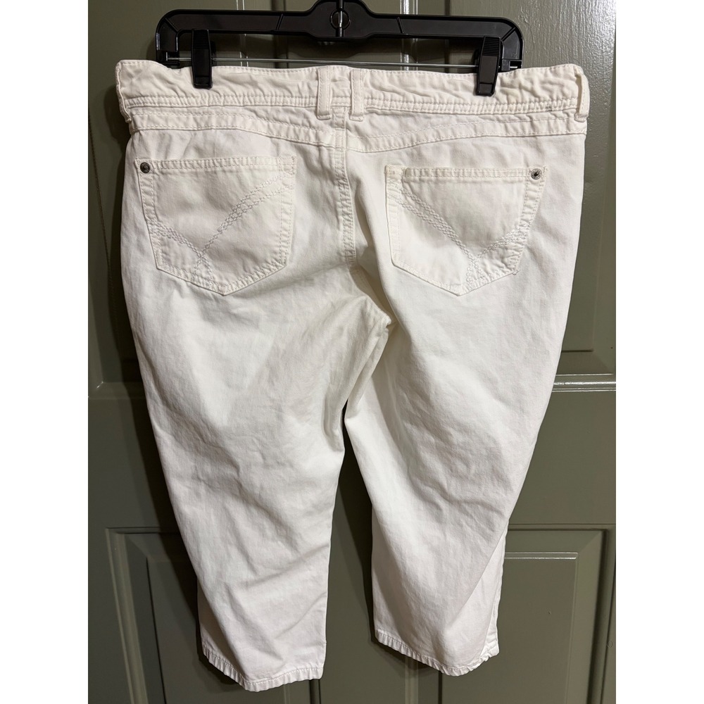 Rewind | Capri Cropped Denim Pants | 15 || White|